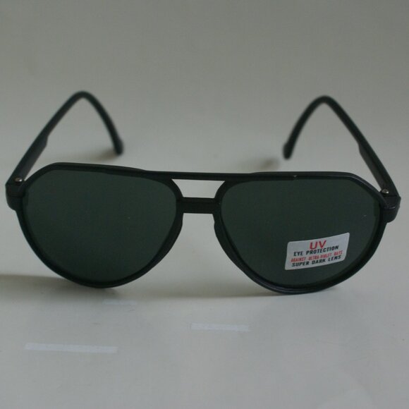 NWT True Vintage Sports Aviator w/Double Bridge frame dark smoke lens sunglasses - Picture 2 of 5